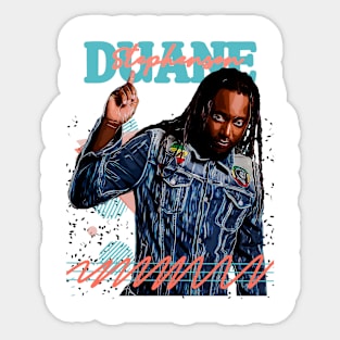 Duane Stephenson Reggae Music Fan Art Retro Design // Vintage Sticker